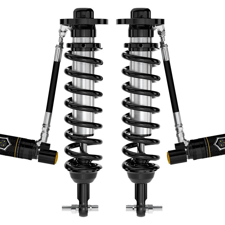 ICON V.S. 2.5 Series Front Coilovers with Remote Reservoir and CDEV for 2021-2026 Ford F-150 2WD — image 1