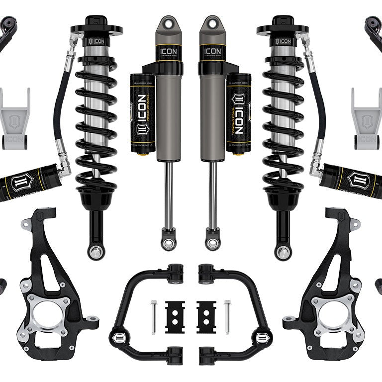 ICON Vehicle Dynamics 2021-2026 Ford F-150 4WD Stage 3 Tubular Suspension System with Leaf Packs — image 1