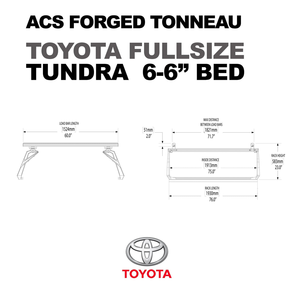 Toyota Tundra 6'6" ft. Bed | Toyota Tundra ACS FORGED 6'6" ft. Bed - Leitner Designs