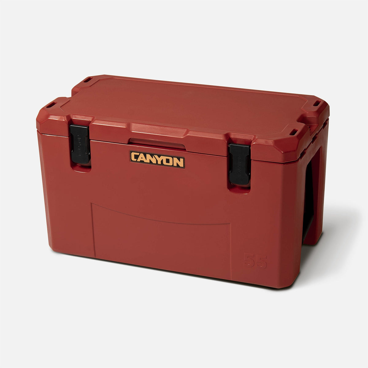 Outfitter 55qt V2 Cooler Sedona Red Weekend X55SR_Perspective_Closed