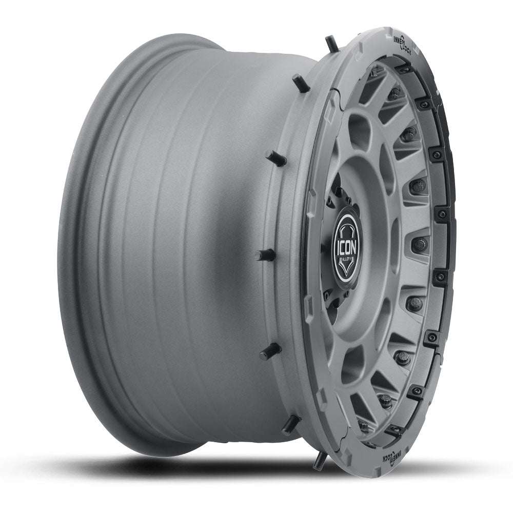 ICON Alloys Hammer PRO 17x8.5 5x5 -6mm Charcoal Wheel — image 6