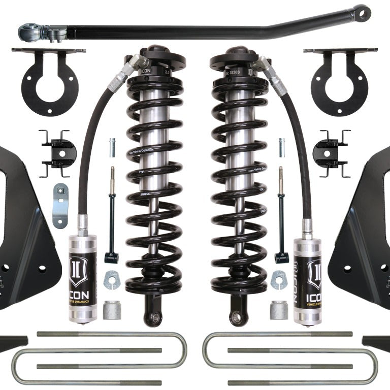 ICON Stage 2 Coilover Conversion System for 2005-2010 Ford F-250/F-350 4-5.5" Lift — image 1