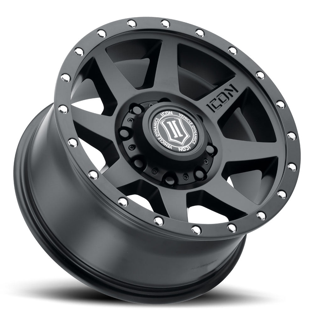ICON Alloys Rebound HD 18x9 8x180 +12mm Satin Black Wheel — image 3