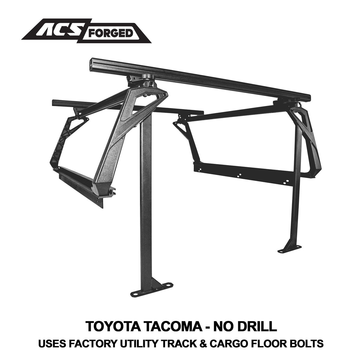 Leitner Designs ACS FORGED Toyota bed rack detail, view 1
