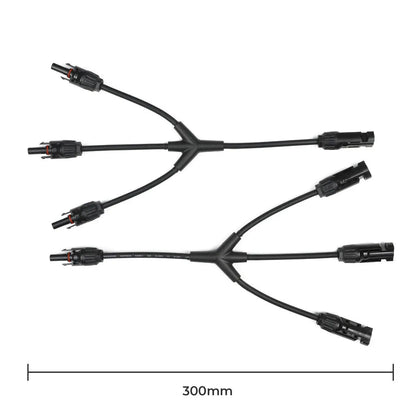 Solar Connectors M Branch Parallel Adapter Cable MMMF+FFFM Pair Renogy