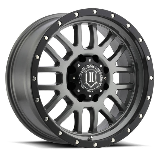 ICON Alloys Alpha 20x9 5x150 +16mm Gun Metal Wheel — image 1