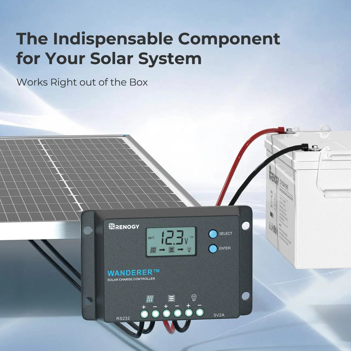 Wanderer 10A PWM Charge Controller Renogy