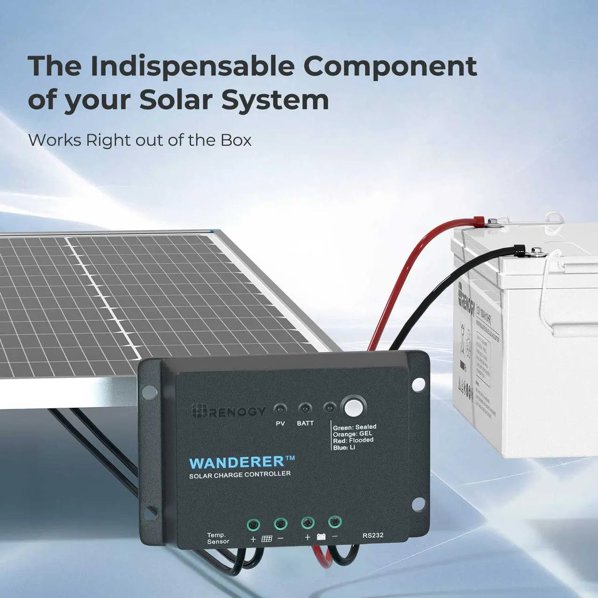 Wanderer Li 30A PWM Charge Controller Renogy