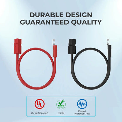 Renogy 5FT 6AWG Anderson Adapter Cable（Anderson PP75 - 3/8 in Lugs） Renogy