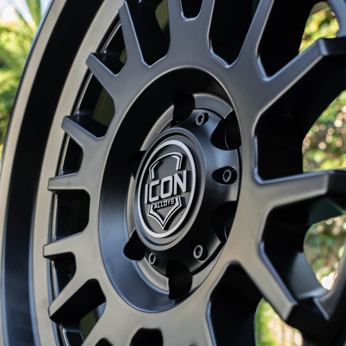 ICON Alloys Anza 17x8.5 6x5.5 +25mm Satin Black Wheel — image 2