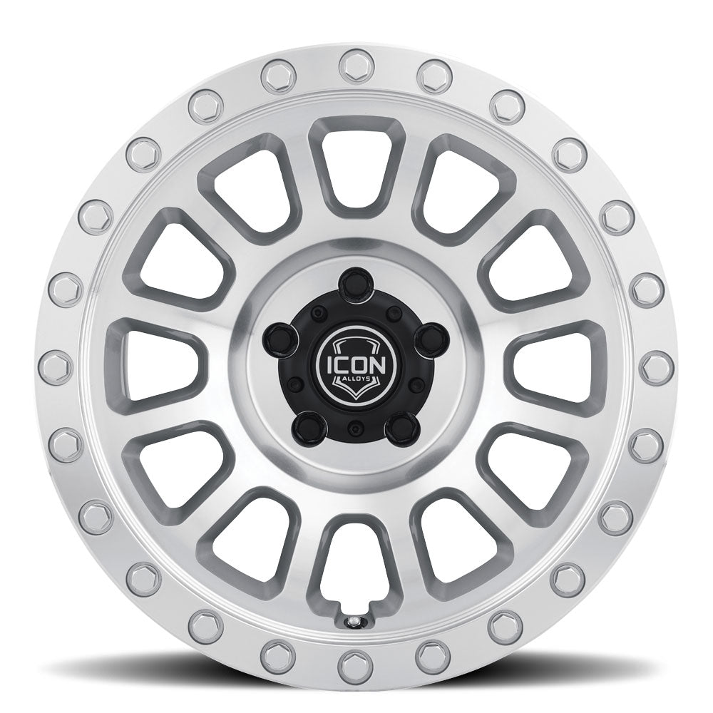ICON Alloys Hulse 18x9 8x170 +6mm Silver Machined Wheel — image 2