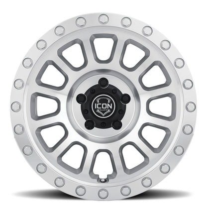 ICON Alloys Hulse 18x9 6x5.5 +25mm Silver Machined Wheel — image 2
