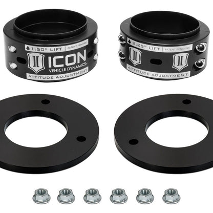 ICON Alloys Attitude Adjustment Collar 0.5-2.25 Inch Front Leveling Kit for 2017-2020 Ford Raptor — image 1
