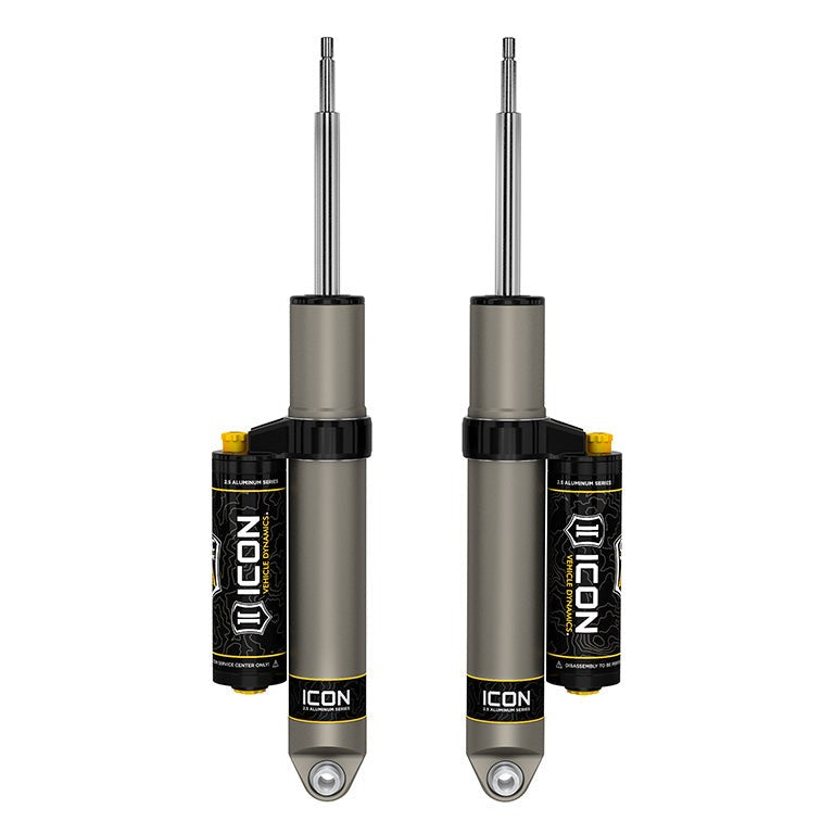 ICON V.S. 2.5 Aluminum Rear Shocks Piggyback CDCV for 2014-2026 Ram 2500 Air Ride Pair — image 1