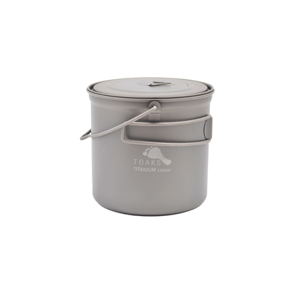 TOAKS Titanium 1100ml Backpacking Pot with Bail Handle — image 1