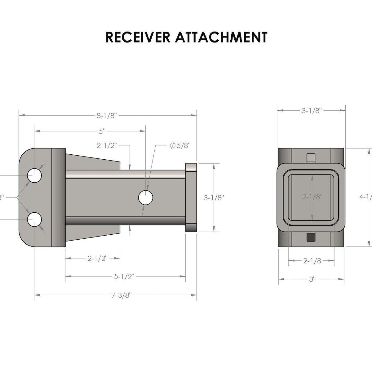 BulletProof Hitches 2-Inch Receiver Attachment for BulletProof Hitch — image 4