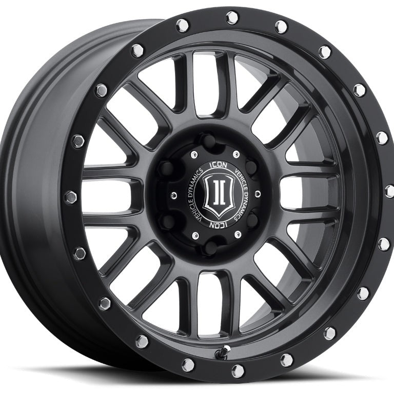 ICON Alloys Alpha 17x8.5 5x5 0mm Gun Metal Wheel — image 1