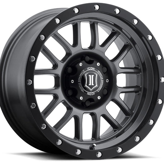 ICON Alloys Alpha 17x8.5 6x135 +6mm Gun Metal Wheel — image 1