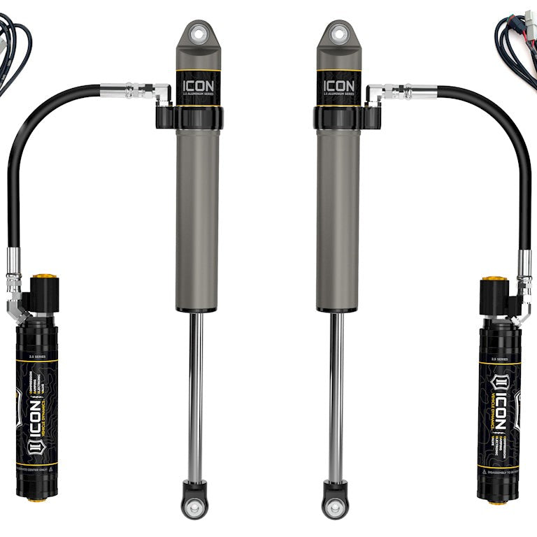 ICON V.S. 2.5 Aluminum Front Shocks with CDEV for 2018-2023 Jeep Wrangler JL and 2020-2023 Gladiator — image 1