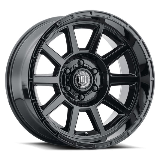 ICON Alloys Recoil 20x10 5x150 -24mm Gloss Black Wheel — image 1