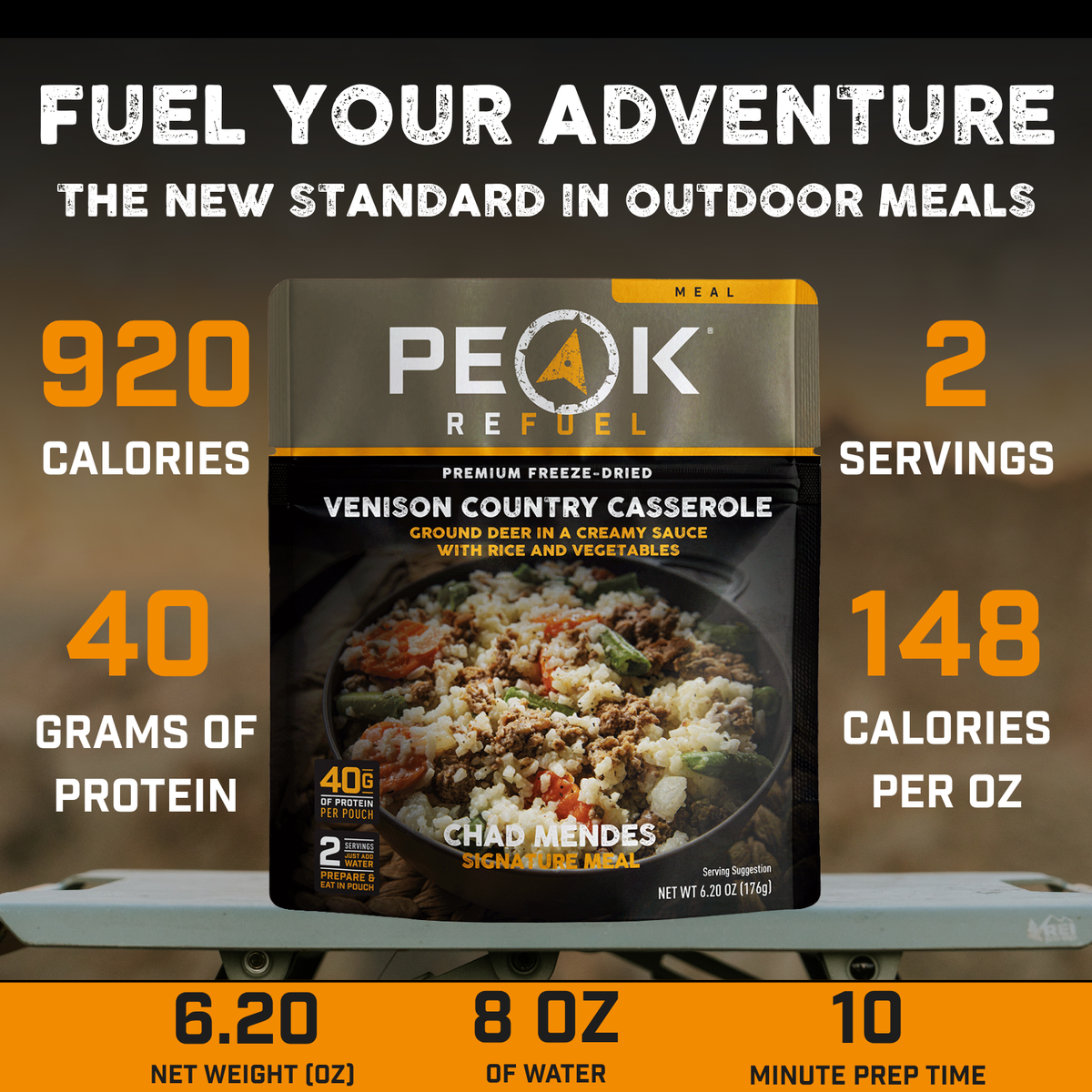 Peak Refuel Venison Country Casserole Freeze-Dried Meal — image 3