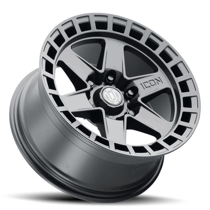 ICON Alloys Raider 17x8.5 6x120 0mm Satin Black Wheel — image 3