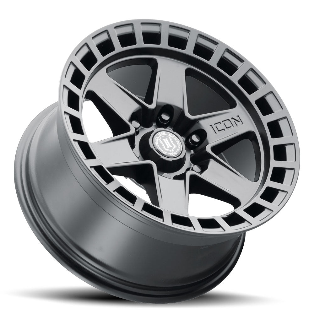 ICON Alloys Raider 17x8.5 6x135 +6mm Satin Black Wheel — image 3