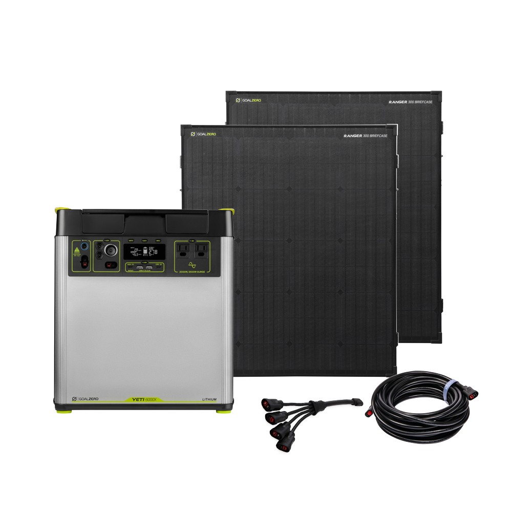 Goal Zero Yeti 6000X Power Station with Ranger 300 Briefcase Solar Panel Bundle — image 1