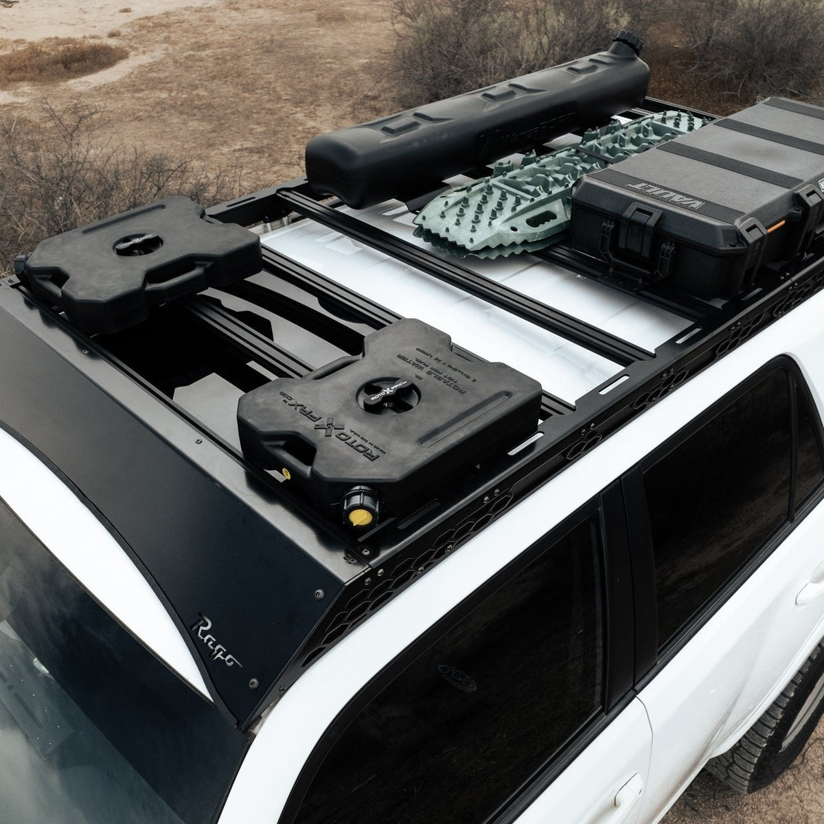 Solid Fairing Roof Rack for the 2010-2024 Toyota 4Runner with gear