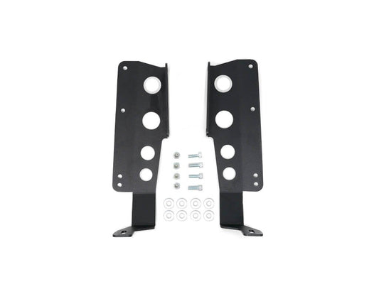 42" Hidden Grille Curved LED Light Bar Mounting Brackets For 2014-2021 Toyota Tundra
