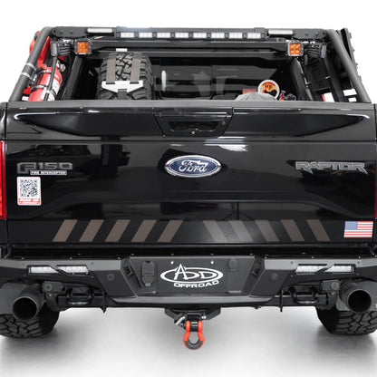 Rear View of the 2017-2020 Ford F-150 Raptor Phantom Rear Bumper