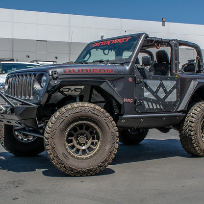 2018-21 Jeep JL 2 Door Boatside Rock Sliders-DV8 Offroad