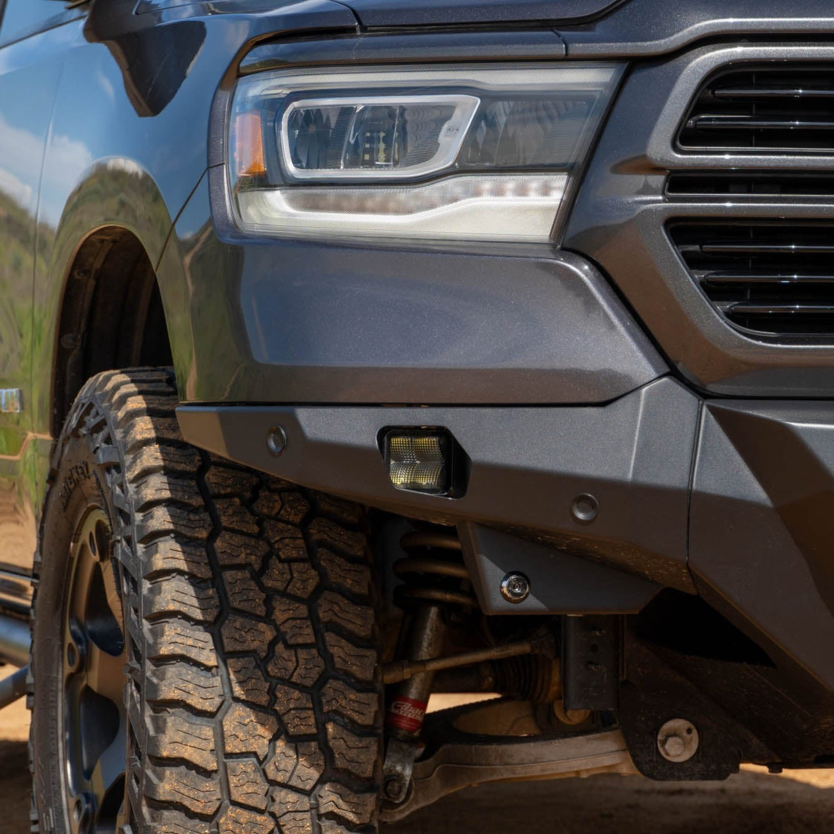 Side Light on the Spec Series Front Bumper for the 2019-2023 Ram 1500