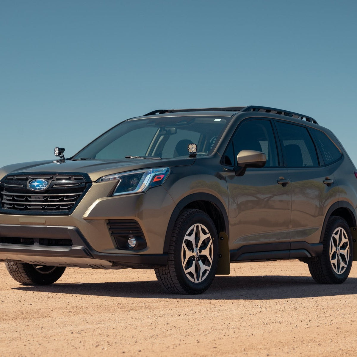 Ditch Light Brackets for the 2019-2024 Subaru Forester, full vehicle shot