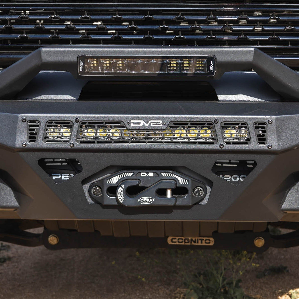 DV8 Offroad Bull Bar and LED Light Bar Mount for MTO and Spec Series Bumpers — image 2