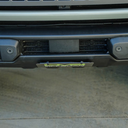 Visibility of the Capable Bumper Slanted Front License Plate Mount for the 2021-2023 Ford Bronco