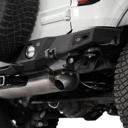 Sensors, mounts, and tow hitch on 2021-2023 Ford Bronco Krawler Rear Bumper