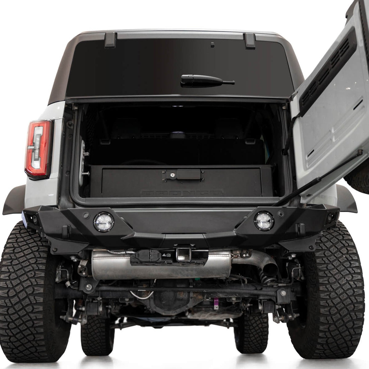 2021-2023 Ford Bronco Krawler Rear Bumper With Rear Door Open