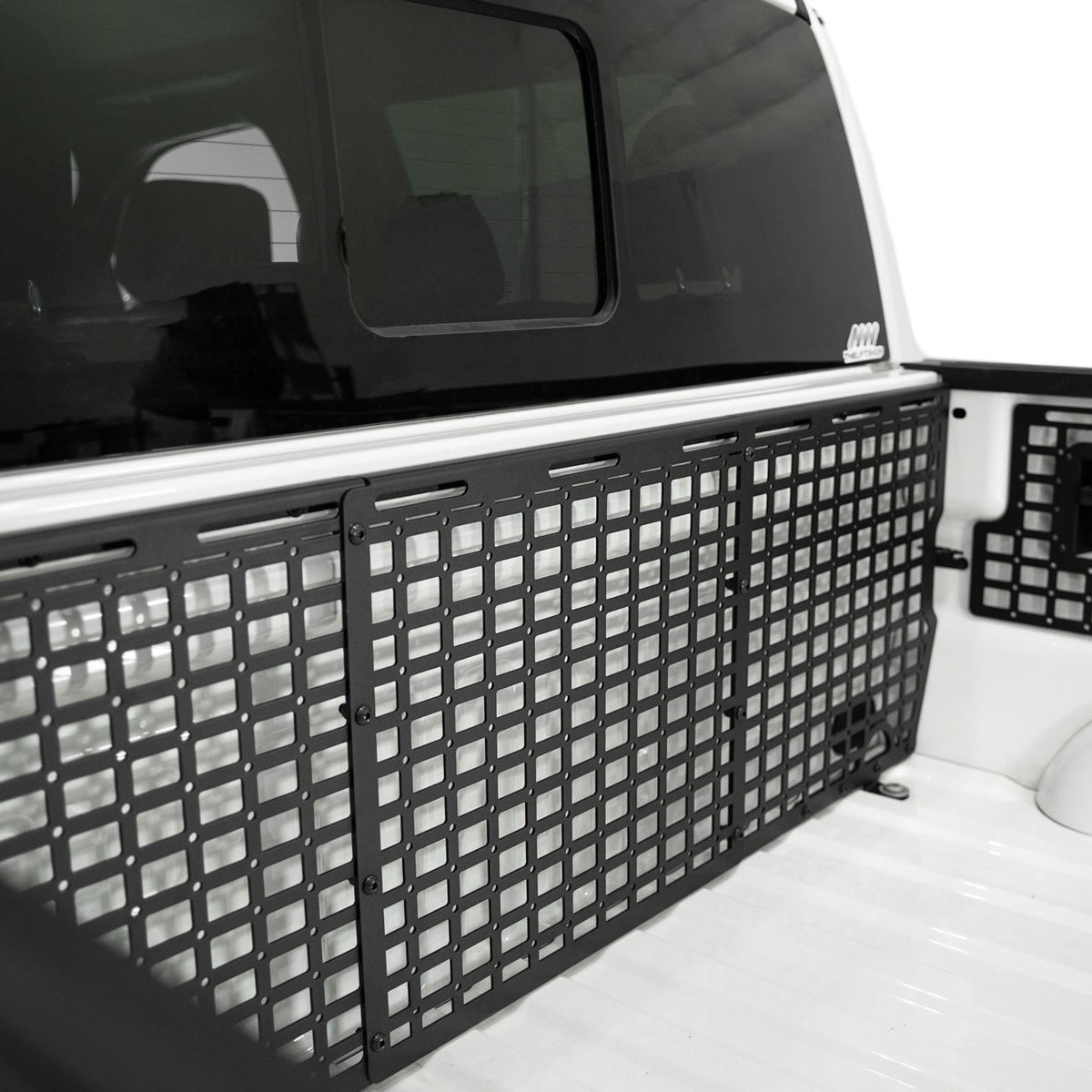 Close up of the 2021-2023 Ford F-150 & Raptor Bed Cab Molle Panels