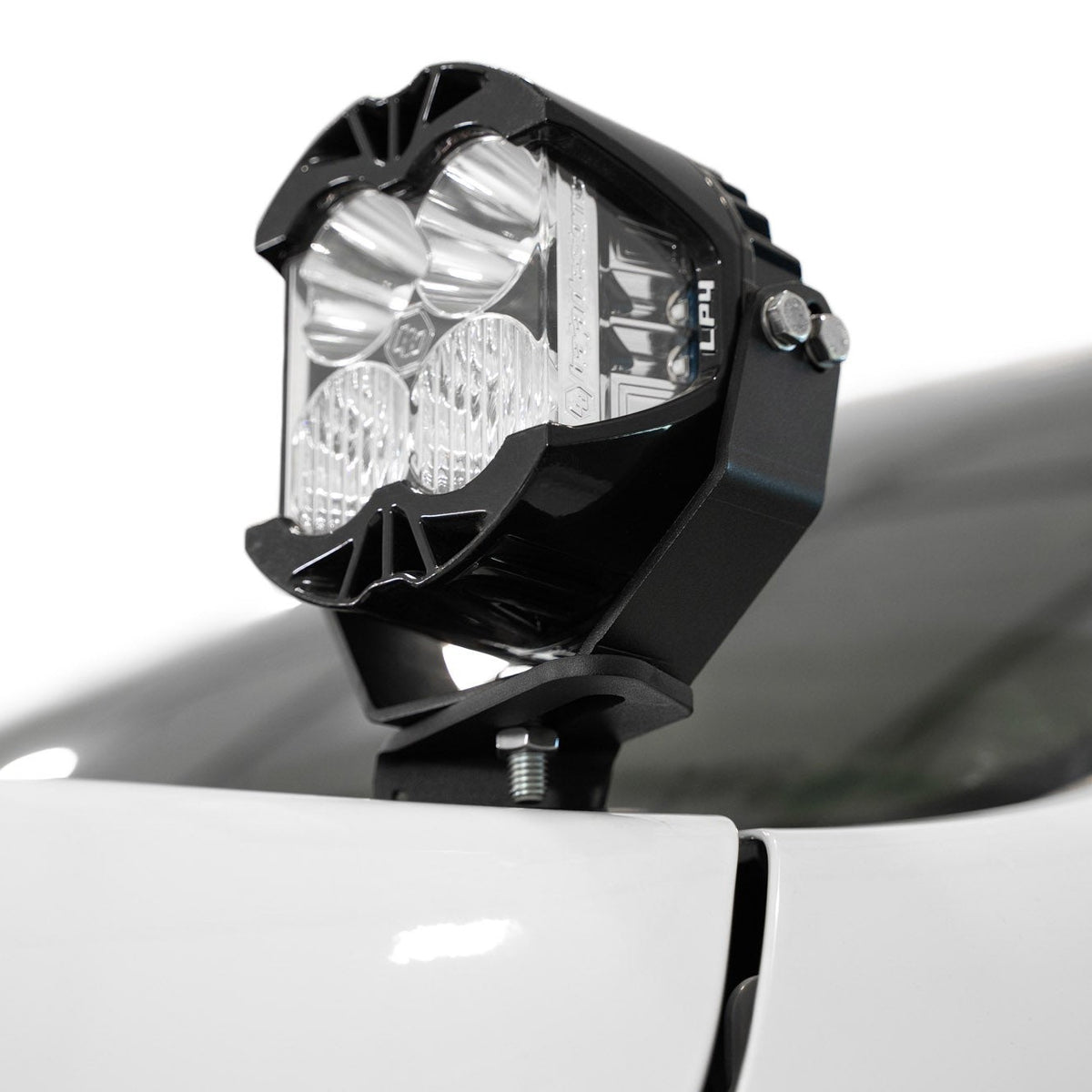 2021-2023 Ram TRX Ditch Light Brackets, low angle with pod installed