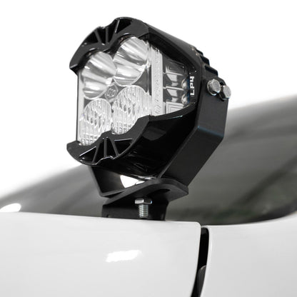 2021-2023 Ram TRX Ditch Light Brackets, low angle with pod installed