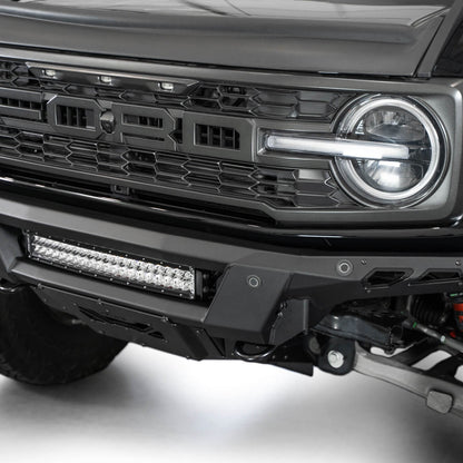 Phantom Front Bumper for the 2022-2023 Ford Bronco Raptor, with parking sensors retained