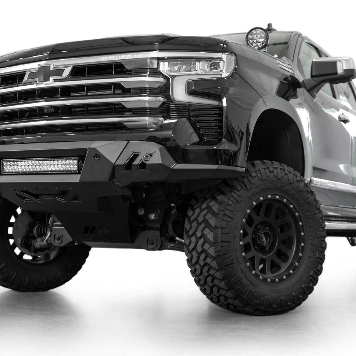 Addictive Desert Designs Black Label Front Bumper for Chevy Silverado 1500 — image 3