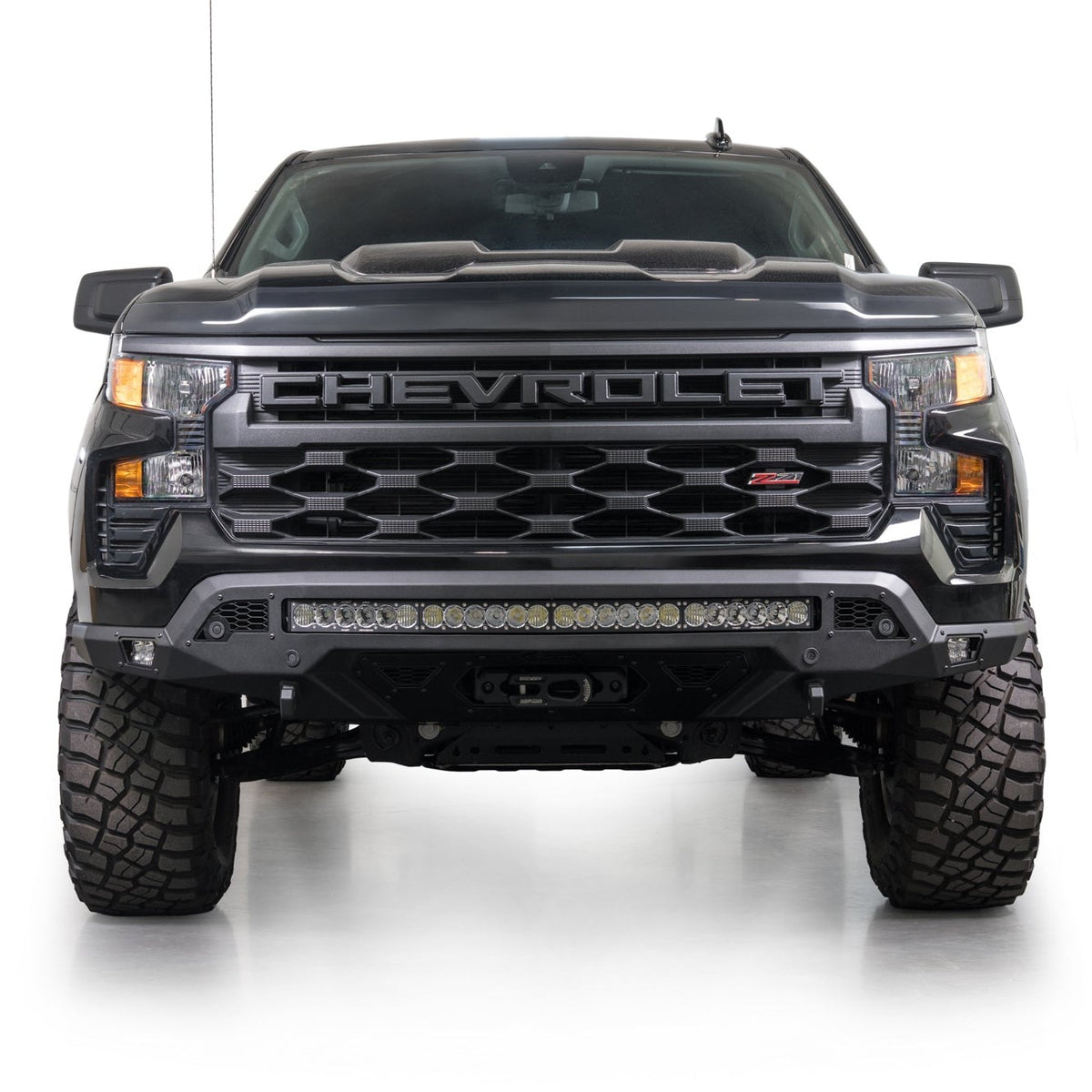 Addictive Desert Designs Stealth Fighter Front Bumper for Silverado 1500 — image 6