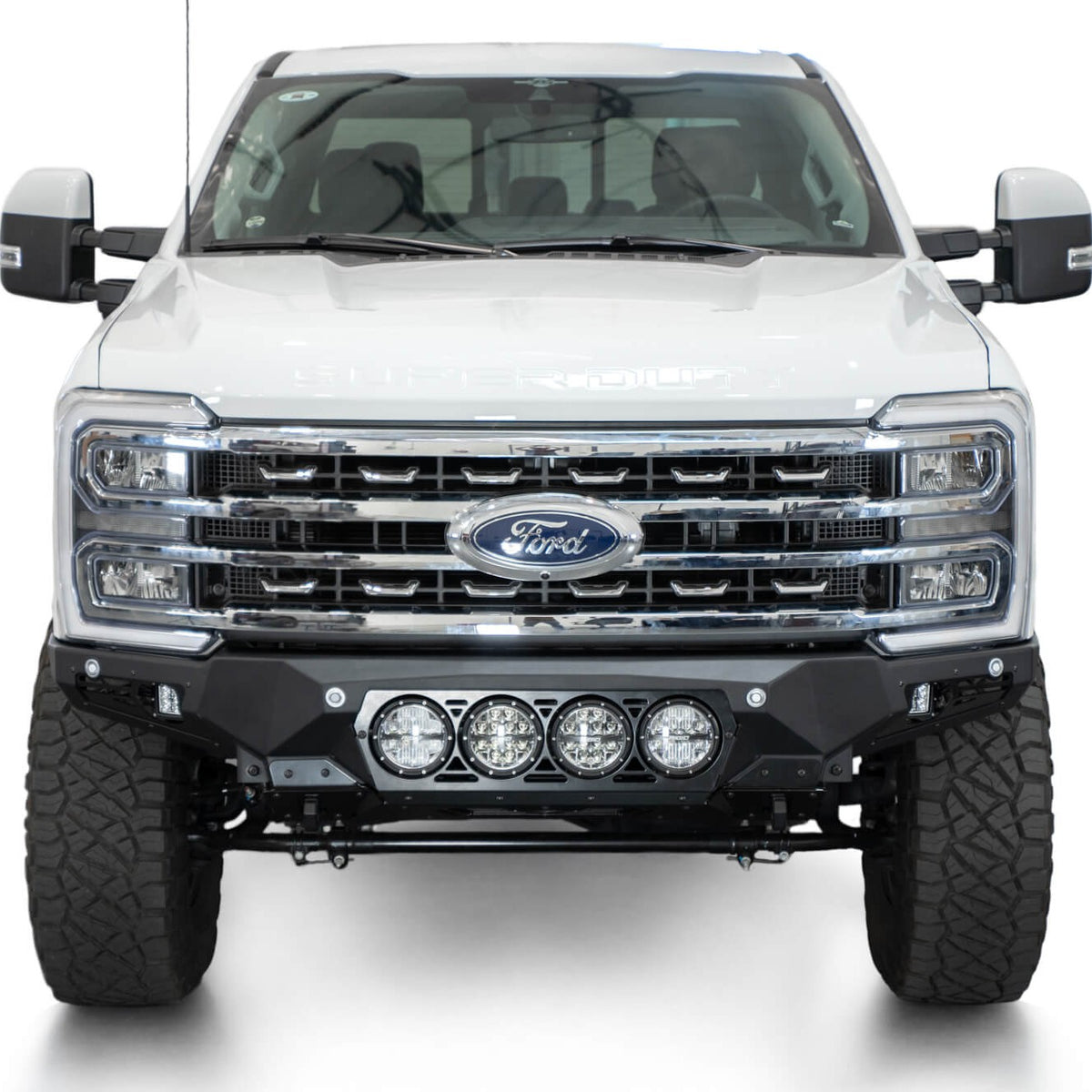 2023 Ford Super Duty Bomber Front Bumper with Rigid Industries Lights, Front Profile