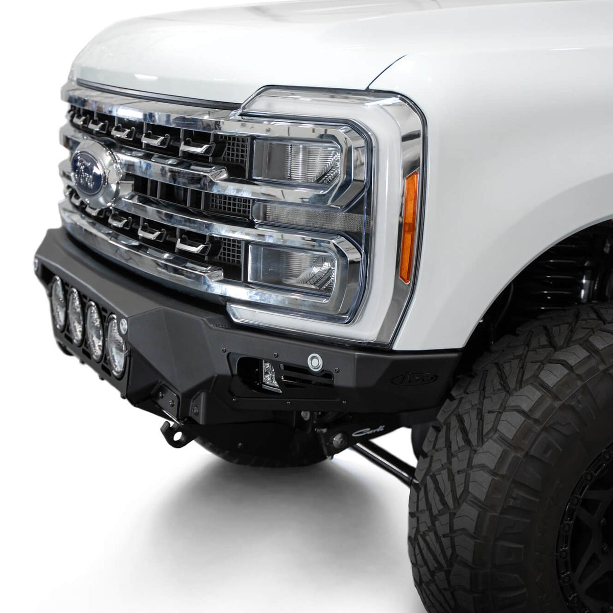 2023 Ford Super Duty Bomber Front Bumper with Rigid Industries Lights, Side Cube Lights