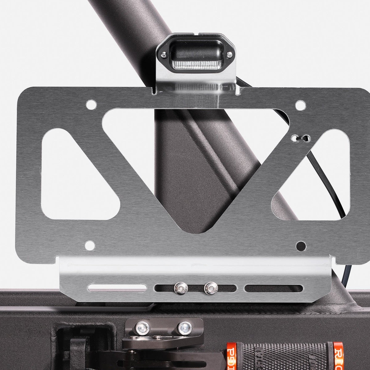 Ultraswing License Plate Light Kit mounted on an UltraSwing