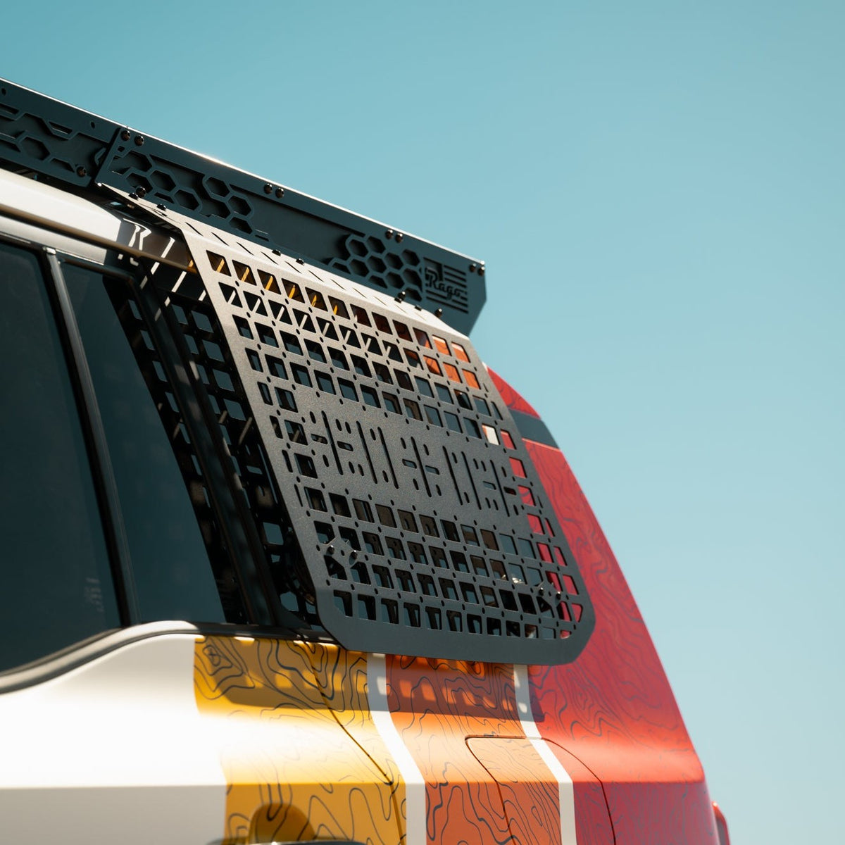 Exterior molle panel for the Land Cruiser 250 Series.