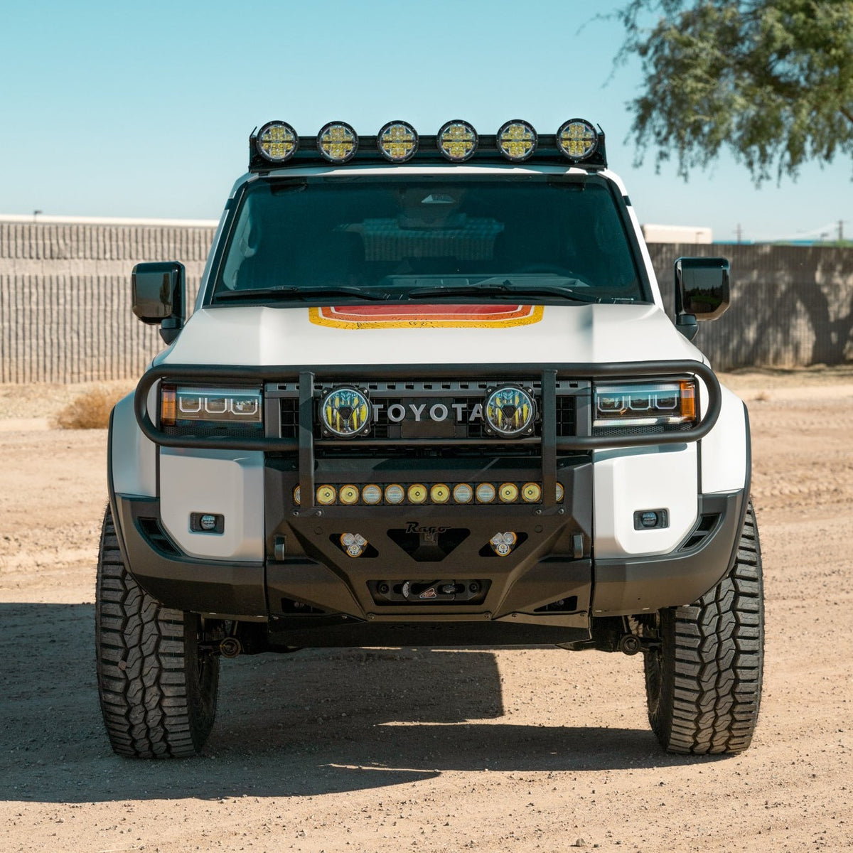 Rago Fabrication Land Cruiser 250 Brush Guard for Center Mount Front Bumper — image 2