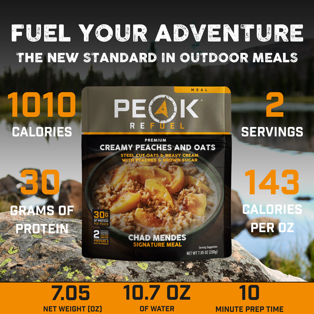 Peak Refuel Creamy Peaches and Oats Freeze-Dried Breakfast — image 3